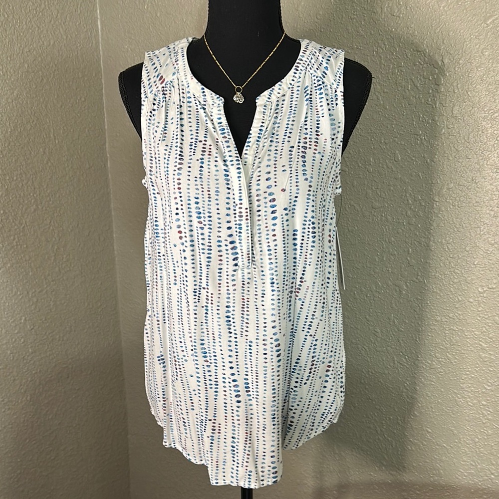 NWT SONOMA Patterned Sleeveless Blouse‎